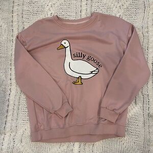 Silly Goose Pink crewneck